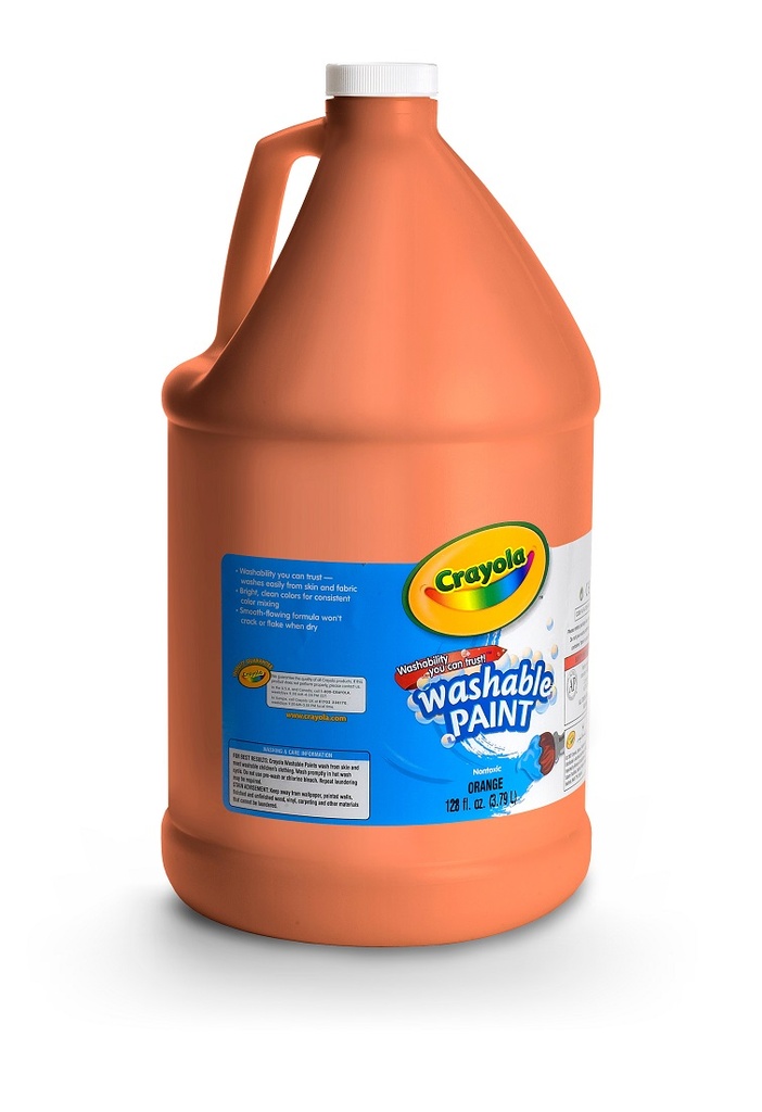 128oz Orange Crayola Washable Paint     Ea