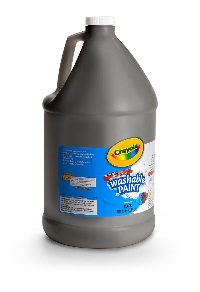 128oz Black Crayola Washable Paint      Ea