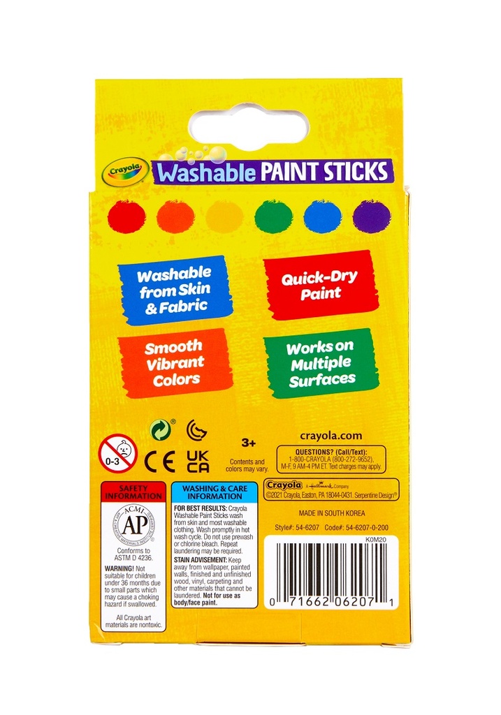 Crayola Washable Paint Sticks