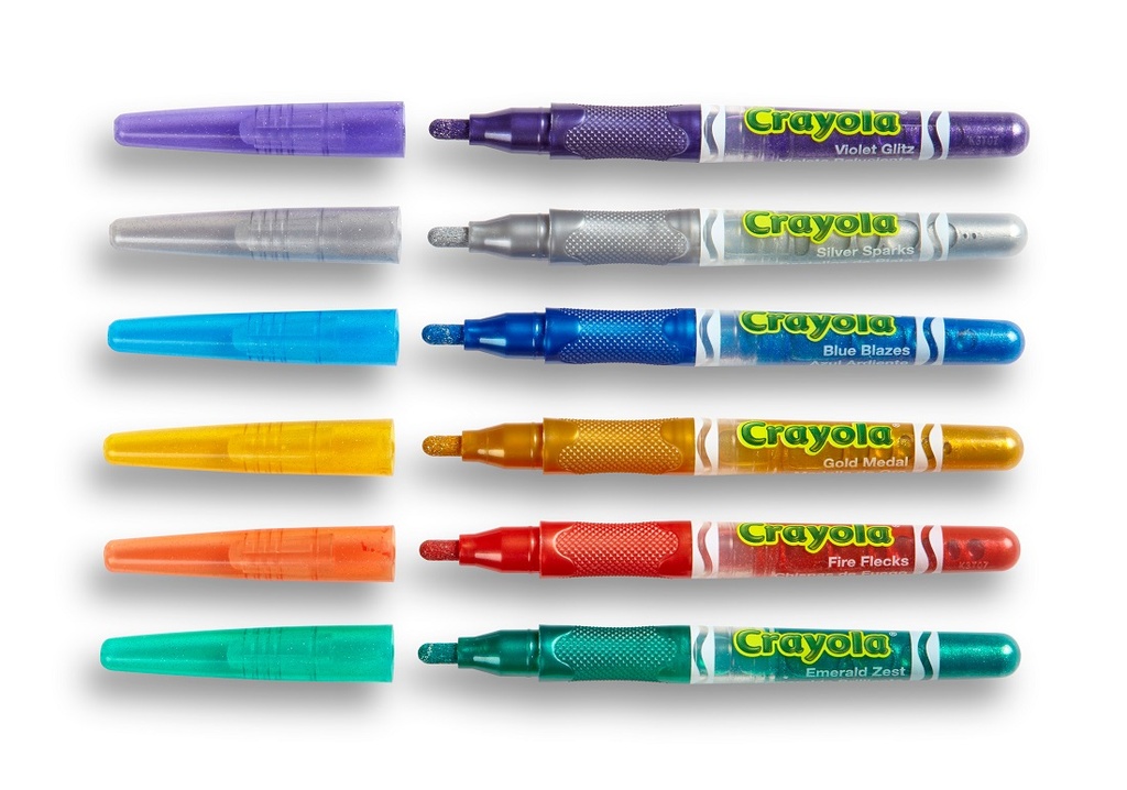 6ct Crayola Glitter Markers