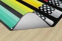 Black White &amp; Stylish Brights Pencil 5' X 7'6&quot; Rectangle Carpet 