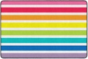 Hello Sunshine Bright Striped Rainbow 5' X 7'6" Rectangle Carpet 