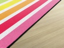 Hello Sunshine Bright Striped Rainbow 5' X 7'6" Rectangle Carpet 