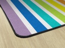 Hello Sunshine Bright Striped Rainbow 5' X 7'6" Rectangle Carpet 