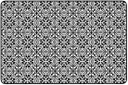 Schoolgirl Style Simply Stylish Black & White Tile  5' X 7'6" Rectangle Carpet 