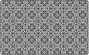 Schoolgirl Style Simply Stylish Black & White Tile  7'6" X 12' Rectangle Carpet 