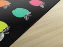 Black White & Stylish Brights Apple Sit Spot 5' X 7'6" Rectangle Carpet 