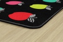 Black White & Stylish Brights Apple Sit Spot 5' X 7'6" Rectangle Carpet 