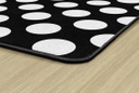 Simply Stylish Black & White Polka Dot 5' X 7'6" Rectangle Carpet 