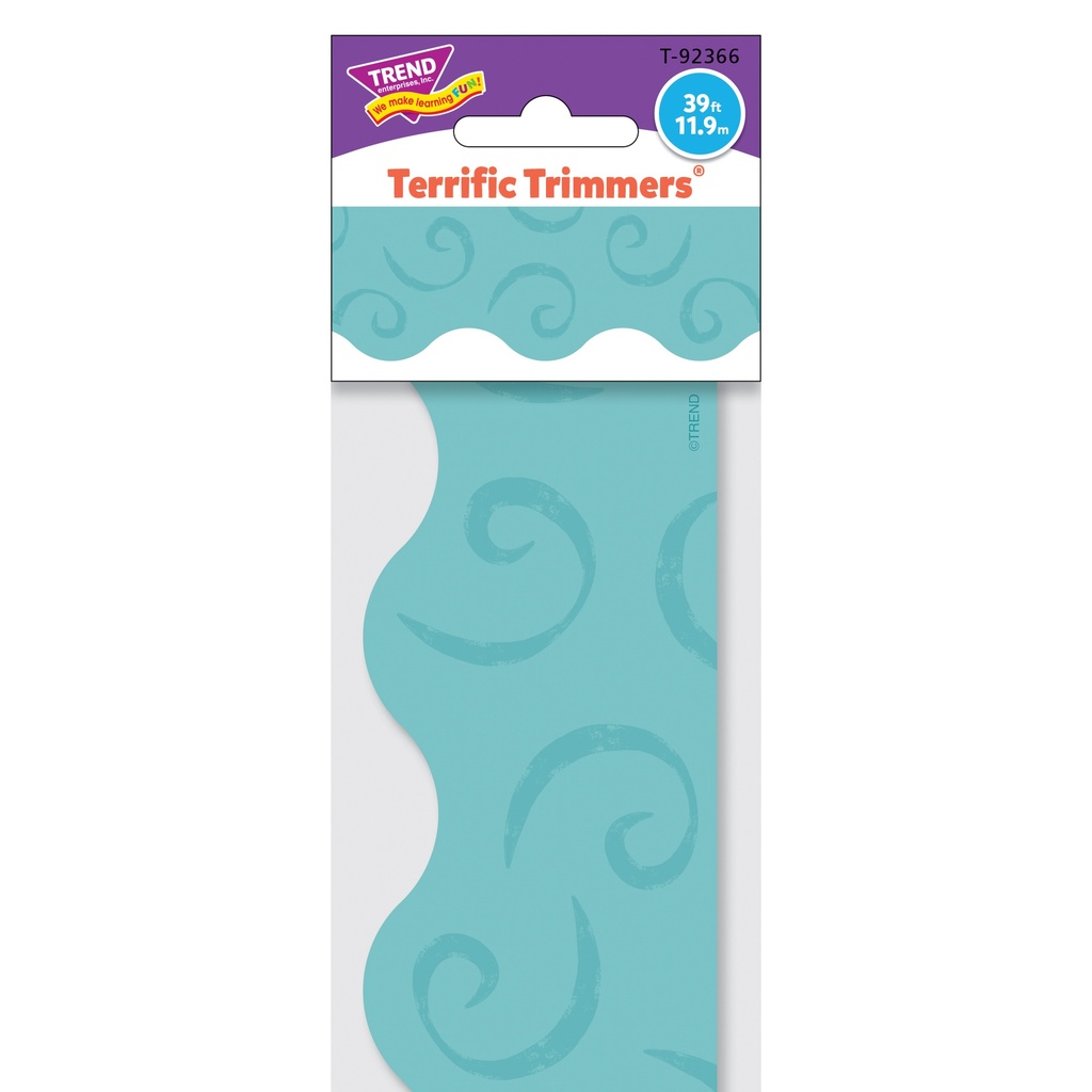 Teal Swirls Terrific Trimmers® 39 Feet