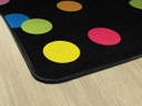 Just Teach Rainbow Polka Dots 5' X 7'6" Rectangle Carpet