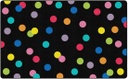 Just Teach Rainbow Polka Dots 7'6" X 12' Rectangle Carpet