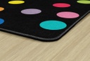 Just Teach Rainbow Polka Dots 7'6" X 12' Rectangle Carpet