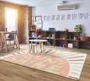 Simply Stylish Boho Rainbow Neutral Rainbow 5' X 7'6" Rectangle Carpet