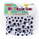 Wiggle Eyes, Assorted Sizes, Black, Pack of 100