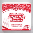 Washable Markers Classroom Pack, Fine Point, 8 Color, Pack of 200