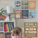 Colorful Pastel Reading Posters For Classroom Library Decor, Set of 6