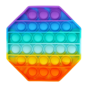 Pop It Fidget Set hexagon Rainbow