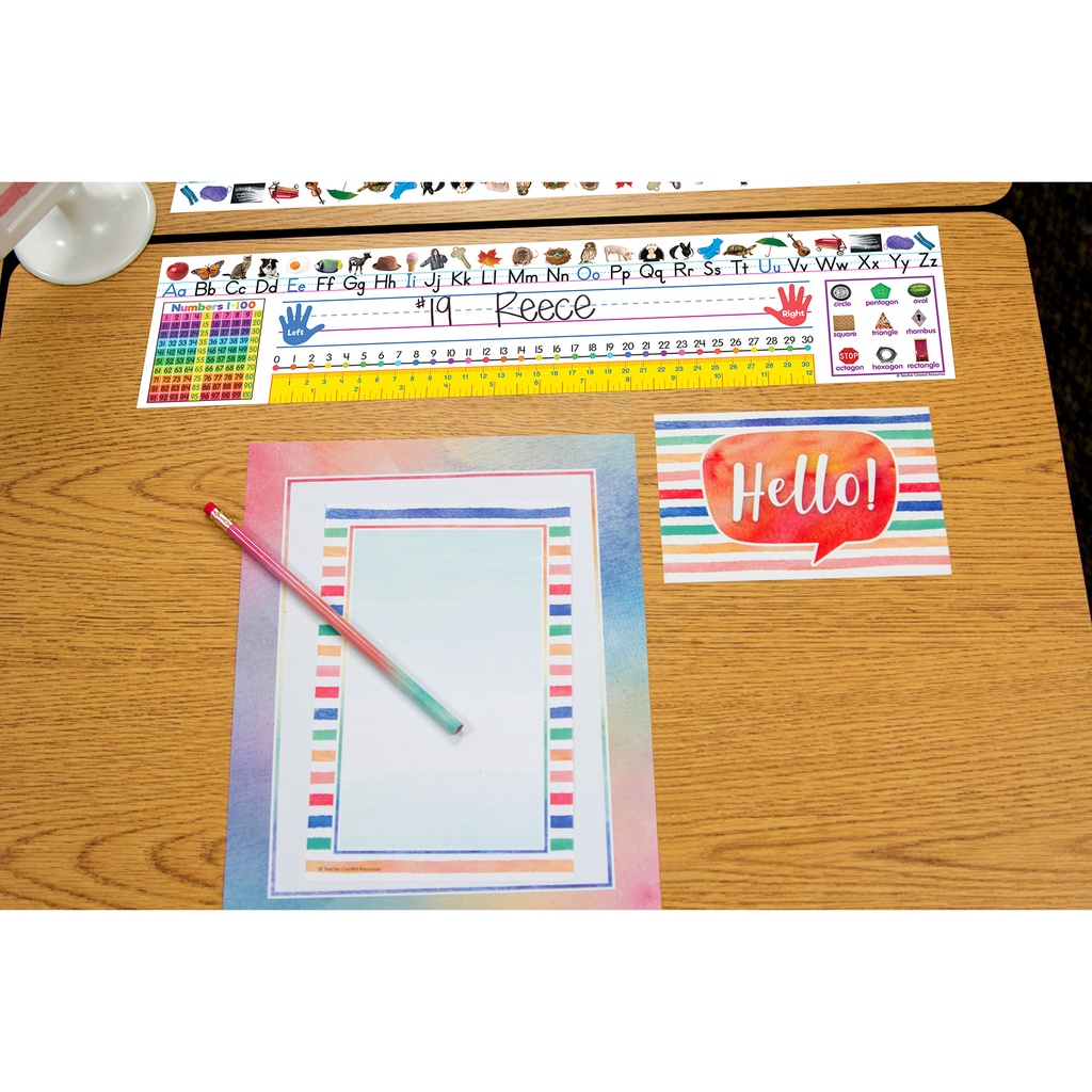 Colorful Traditional Printing Jumbo Name Plates, 18" x 24", Pack of 36