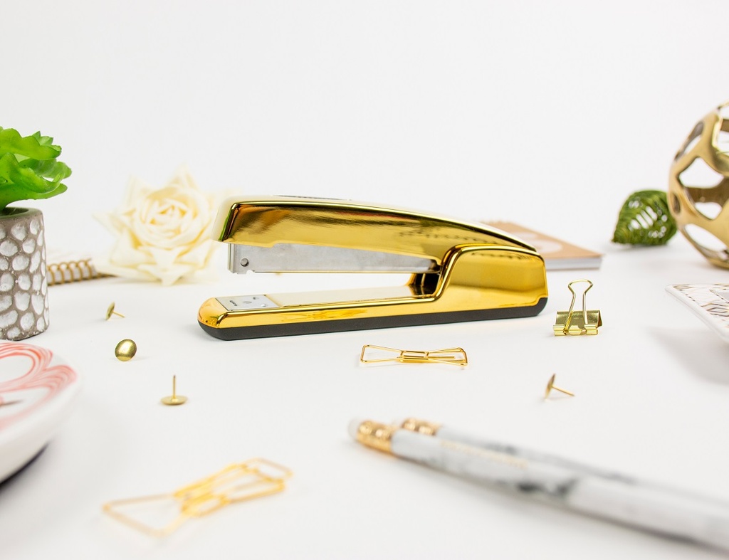 B5000 Professional Executive Stapler with Gold Chrome Finish