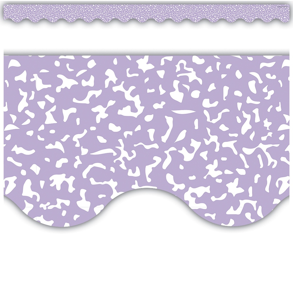 Composition Purple Scalloped Border Trim