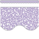 Composition Purple Scalloped Border Trim