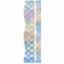 Rainbow Checkered Sky Deco Trim - Extra Wide