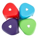 Assorted Color Indoor/Outdoor Plastic Stack Stool Set of 4