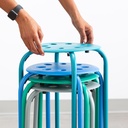 Contemporary Color 17 3/4" H Plastic Stacking Stools Set of 4