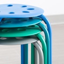 Contemporary Color 17 3/4" H Plastic Stacking Stools Set of 4