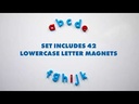 AlphaMagnets® Color-Coded Lowercase, 42 Pieces