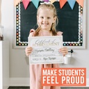Elegant Gold Award Certificates of Achievement for Students, Set of 25