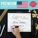 Elegant Gold Award Certificates of Achievement for Students, Set of 25