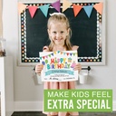 Colorful Happy Birthday Certificates For Students, Set of 25