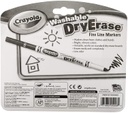 6ct Crayola Fine Line Washable Dry Erase Markers