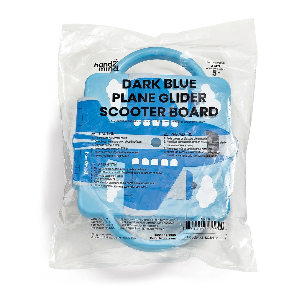 Plane Glider Scooter Board, Dark Blue