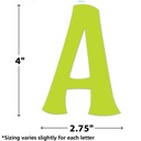 Colorful 4" Wild Whimsy Self-Adhesive Letters, 222 Pieces
