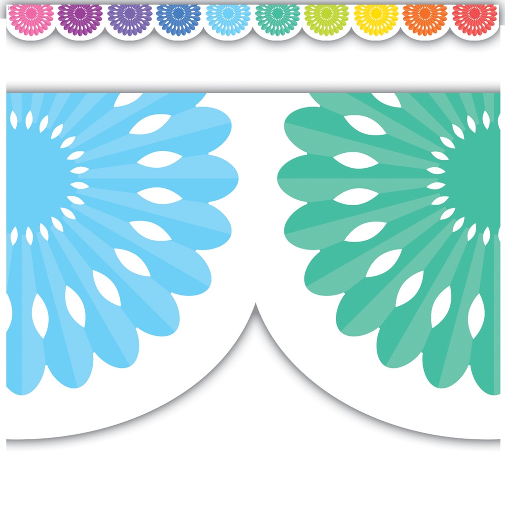 Colorful Fiesta Die-Cut Border Trim