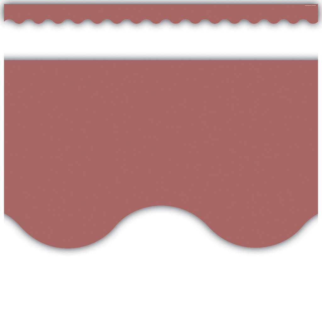 Deep Rose Scalloped Border Trim, 35 Feet