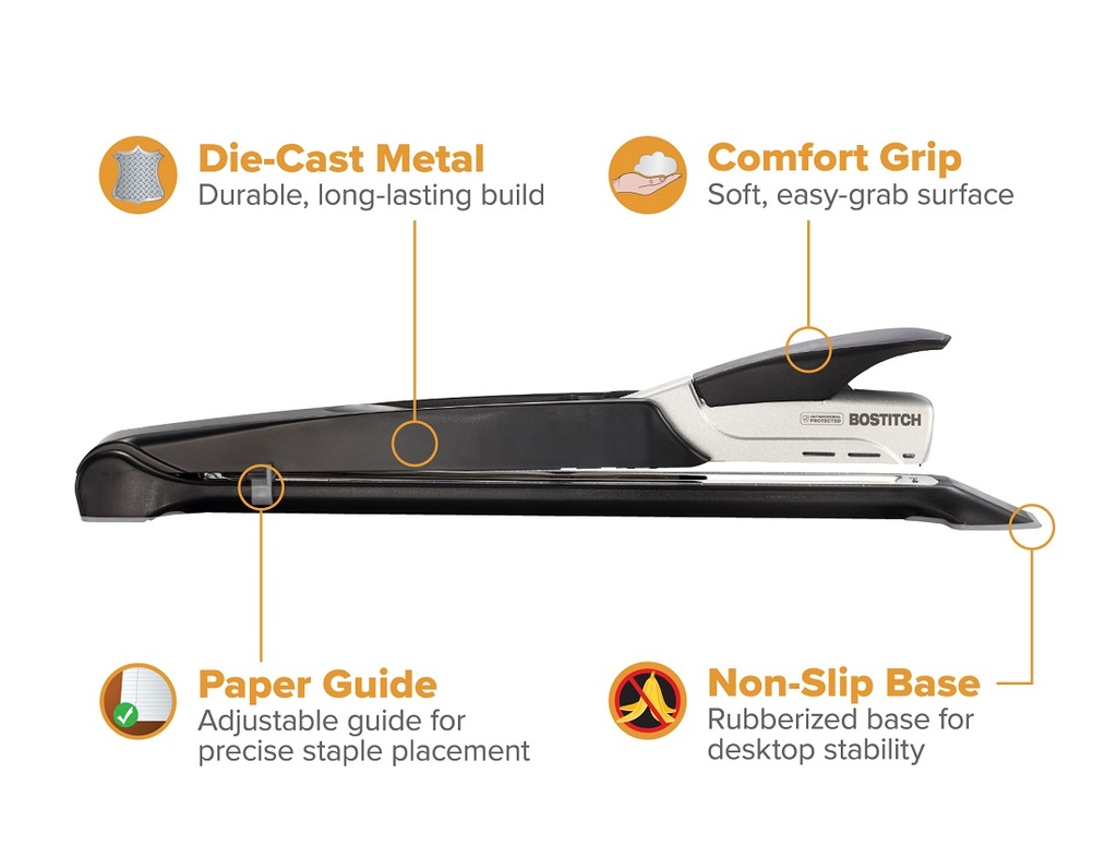 Bostitch 1610 Long Reach Antimicrobial Stapler