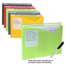 25ct Write-On Letter Size Poly File Jackets