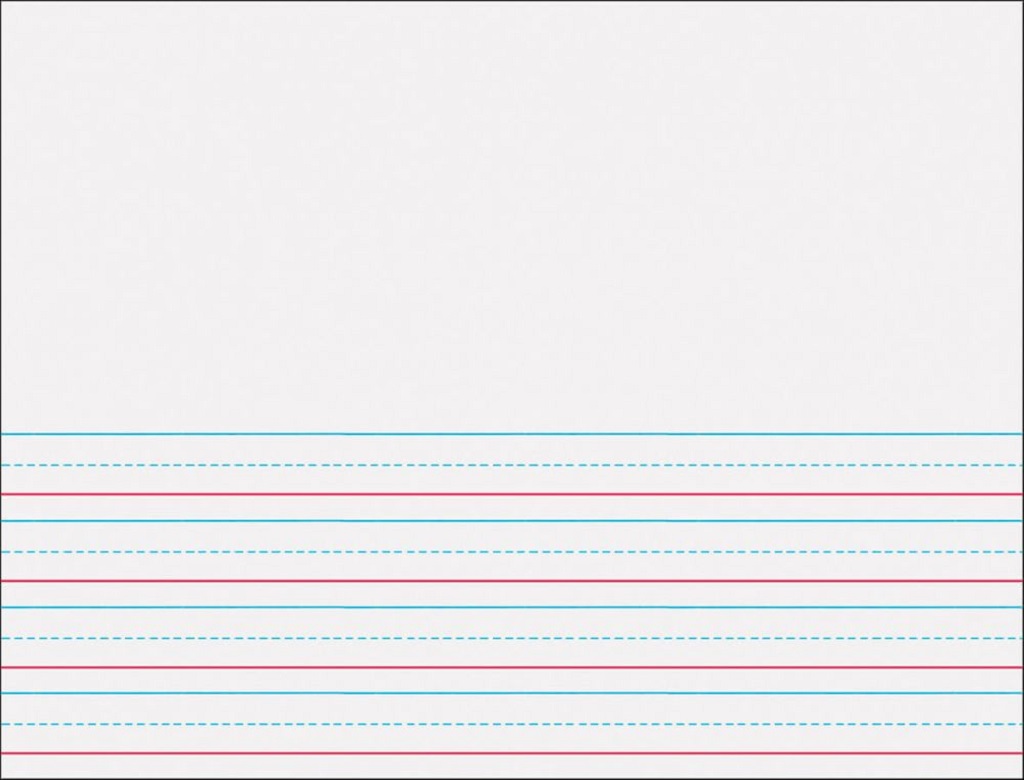 Long Ruled Picture Story  Multi-Sensory 10-1/2" x 8" Raised Ruled Handwriting Tablet
