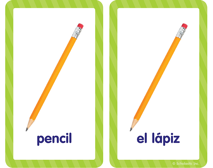 Flash Cards English-Spanish First Words