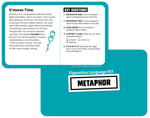 100 Task Cards in a Box Figurative Language