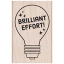 Brilliant Effort Wood Stamp