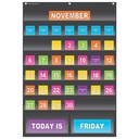 Black Calendar Pocket Chart 