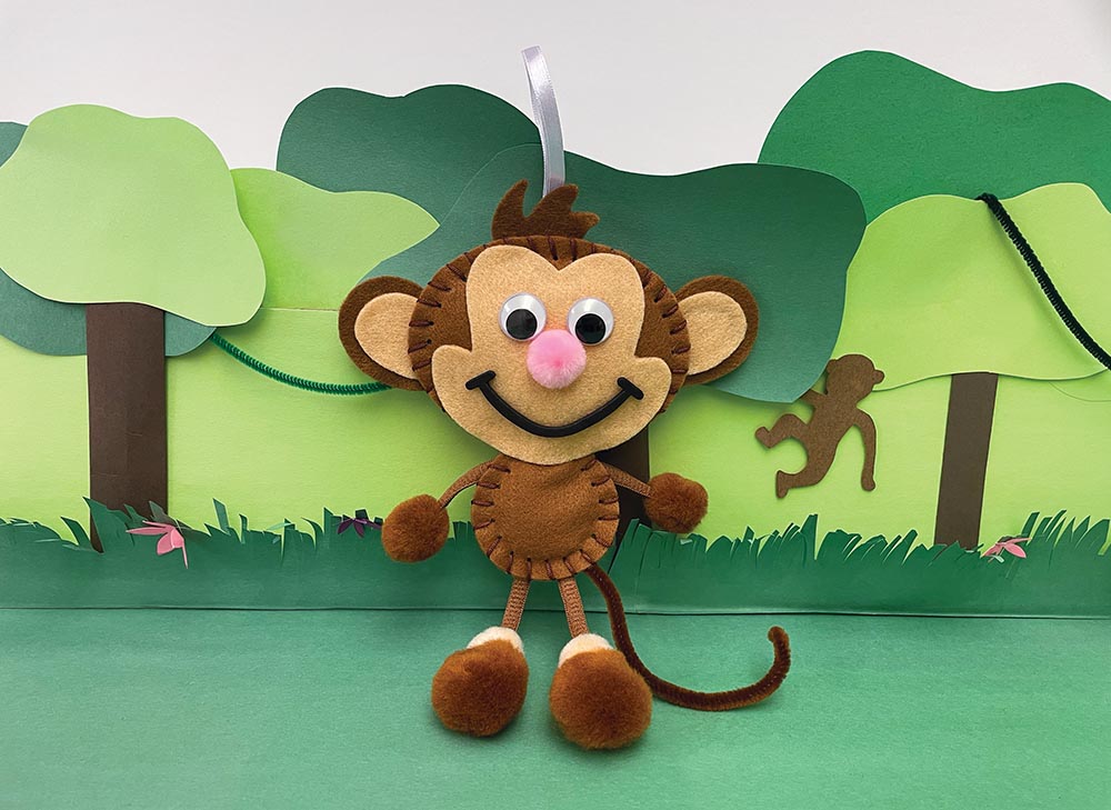 Monkey Felt Sewing Activity Kit  