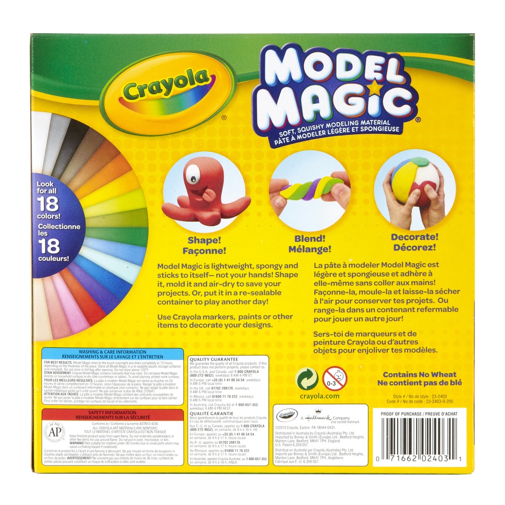 0.5oz. Model Magic Variety Pack 9 Colors 14 Count
