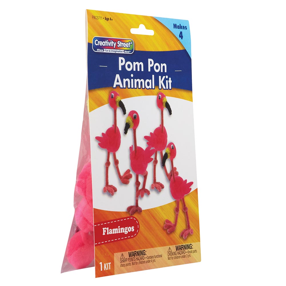 Pom Pon Flamingos 4ct Activity Kit 