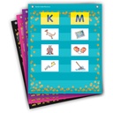 Confetti Colorful Magnetic Mini Pocket Charts